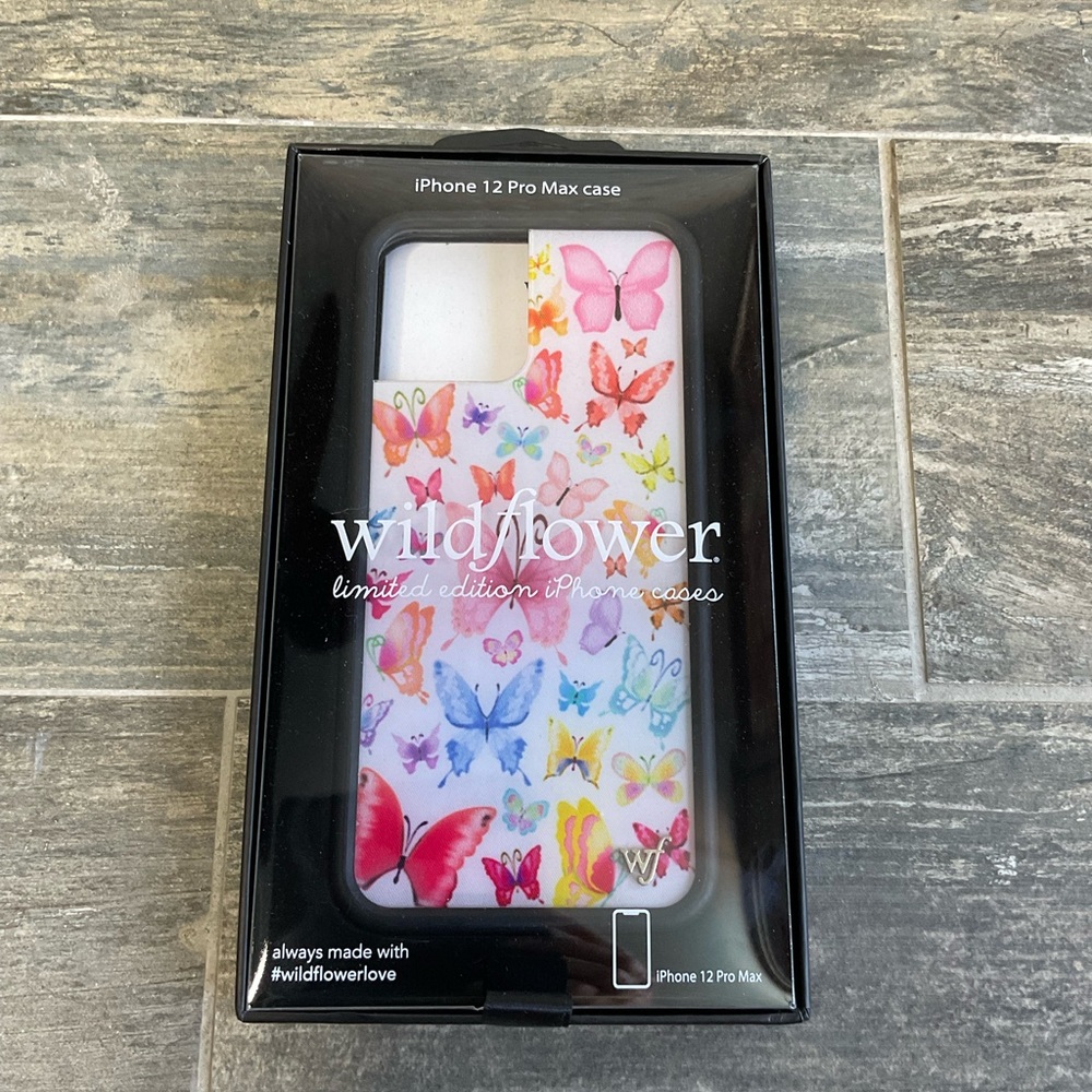 Wildflowers iPhone 12 Pro Max Case - Butterfly Design